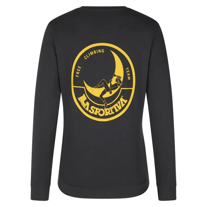 Climbing on the Moon Sweatshirt Man Carbon/Giallo