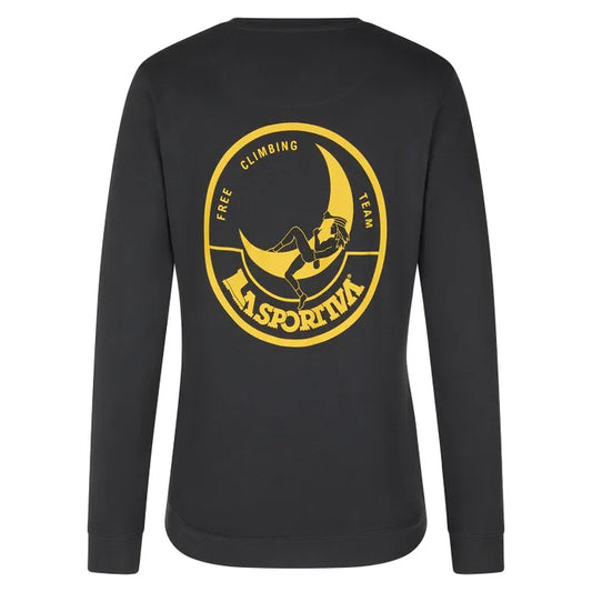 Climbing on the Moon Sweatshirt Man Carbon/Giallo