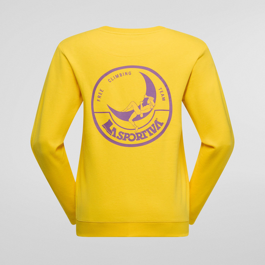 Climbing on the Moon Sweatshirt W Giallo/Viola