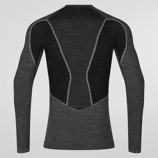 Wool70 Tech Longsleeve Man Carbon/Cloud
