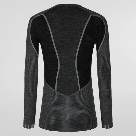 Wool70 Tech Longsleeve Woman Carbon/Cloud