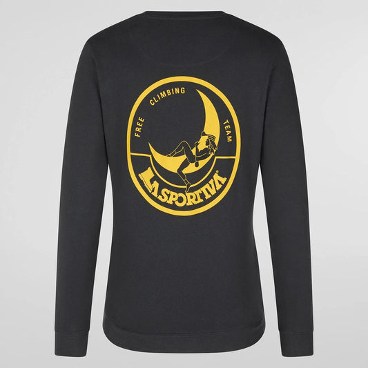 Climbing on the Moon Sweatshirt W Carbon/Giallo