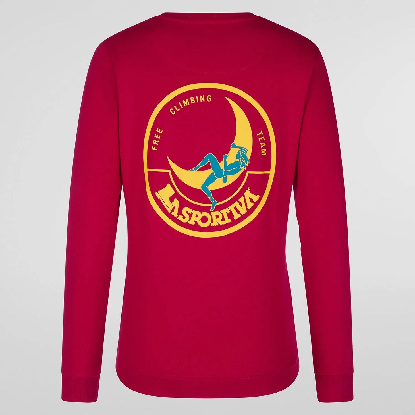 Climbing on the Moon Sweatshirt W Fucsia/Giallo