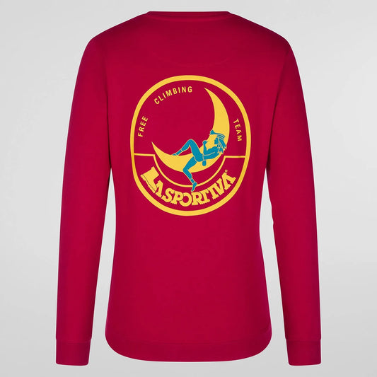 Climbing on the Moon Sweatshirt W Fucsia/Giallo