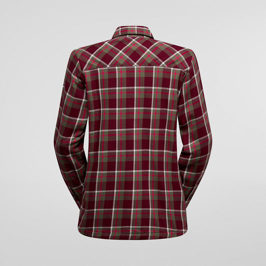 Rambler Lined Flannel Shirt W Redwood/Chalk