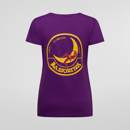 Climbing on the Moon T-Shirt W Viola/Giallo