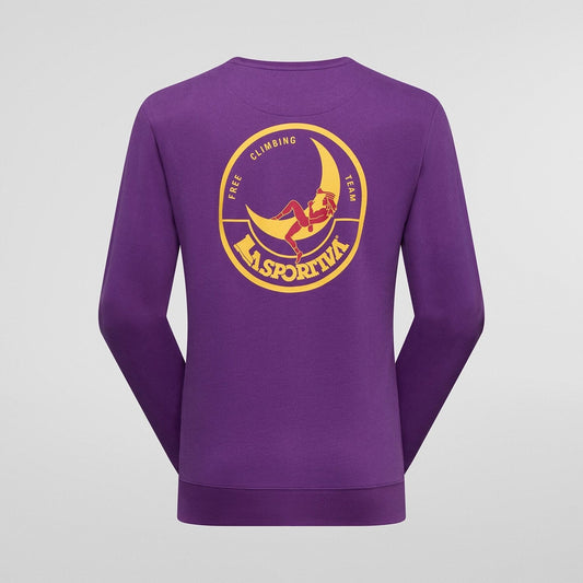 Climbing on the Moon Sweatshirt M Viola/Giallo