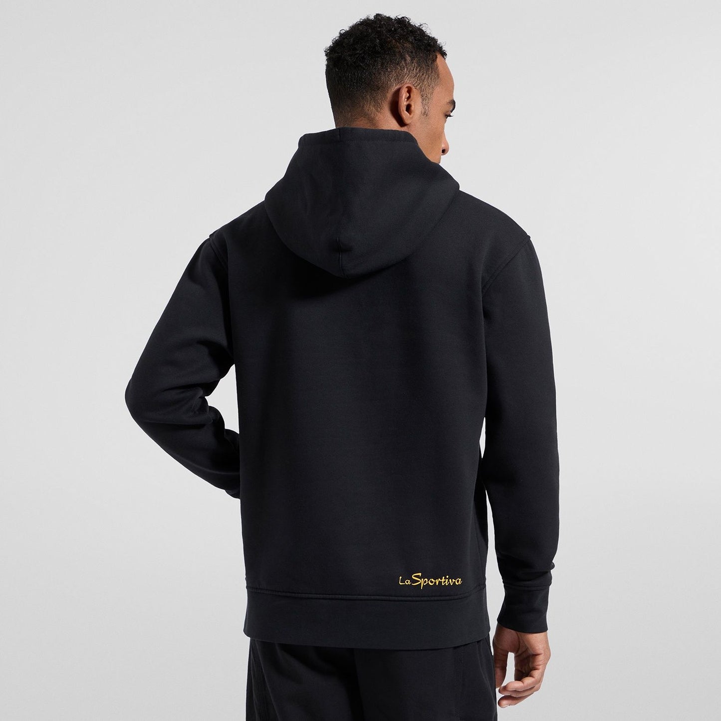 Logo Hoody U Black/Yellow