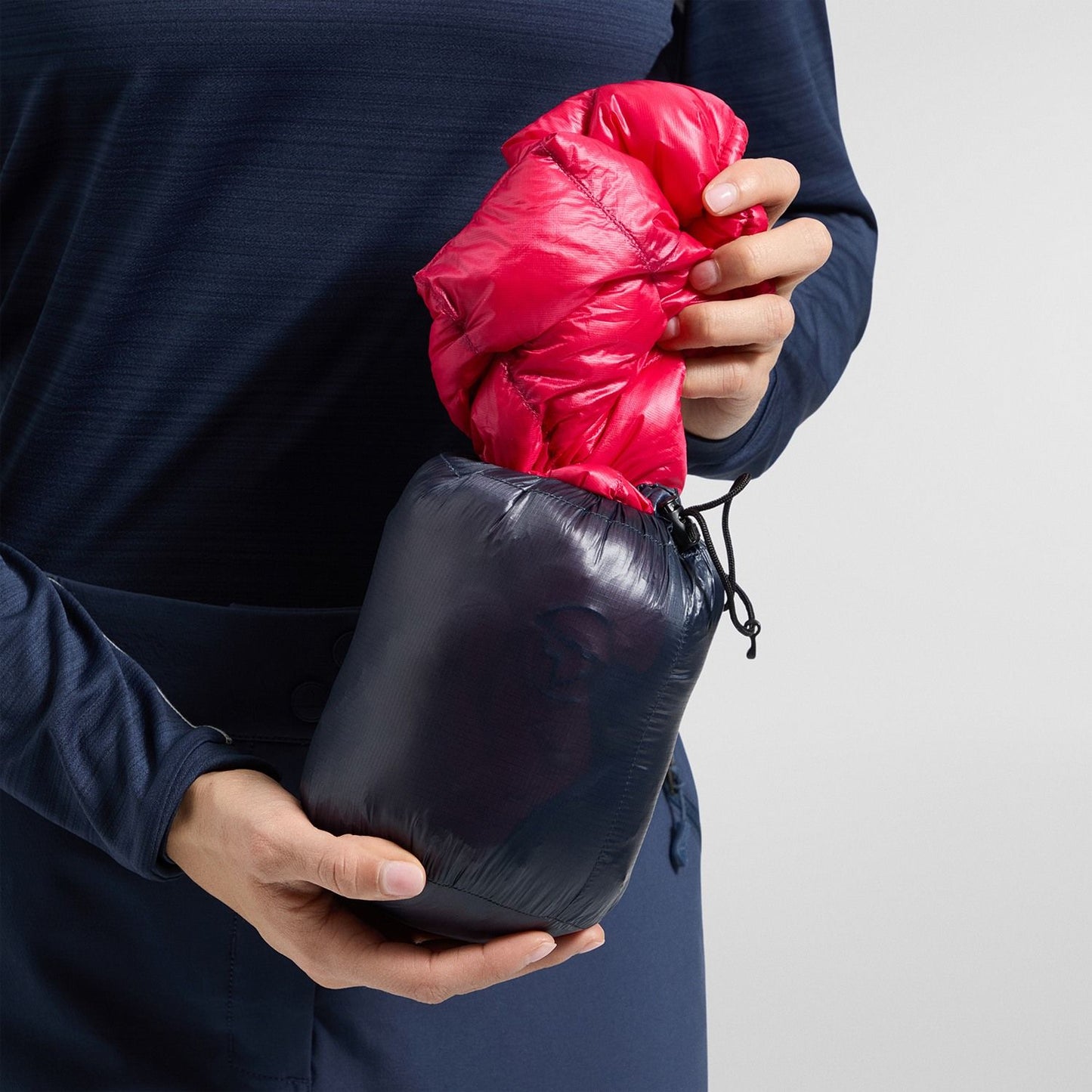 Lumina 100 Down Jkt W - Azalea/Night Sky