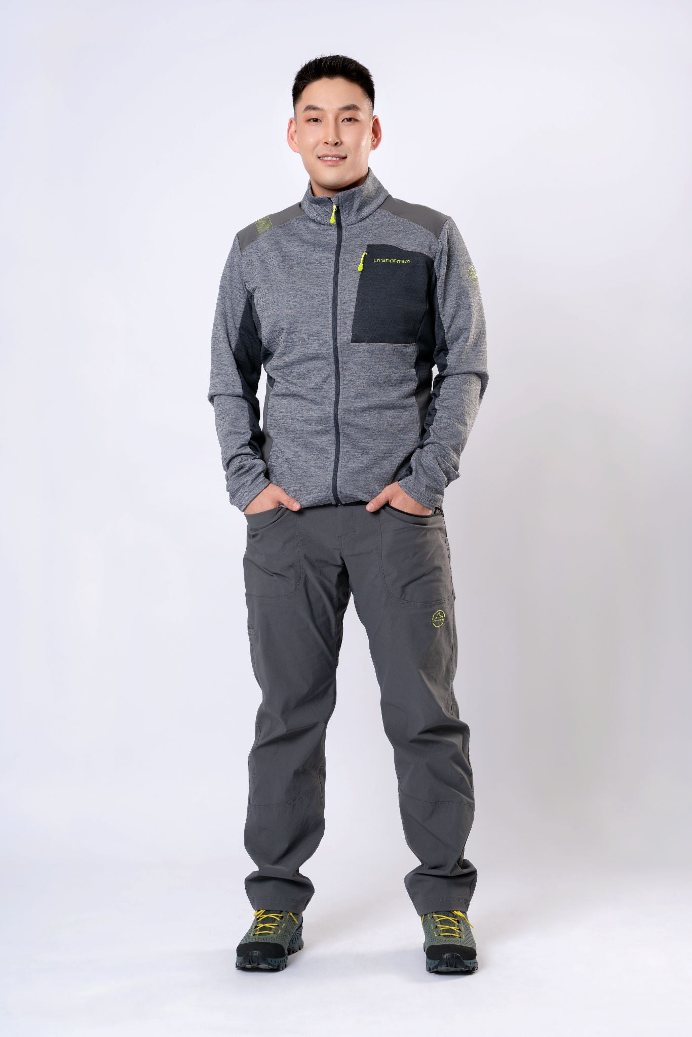 True North Jkt M Carbon/Lime Punch