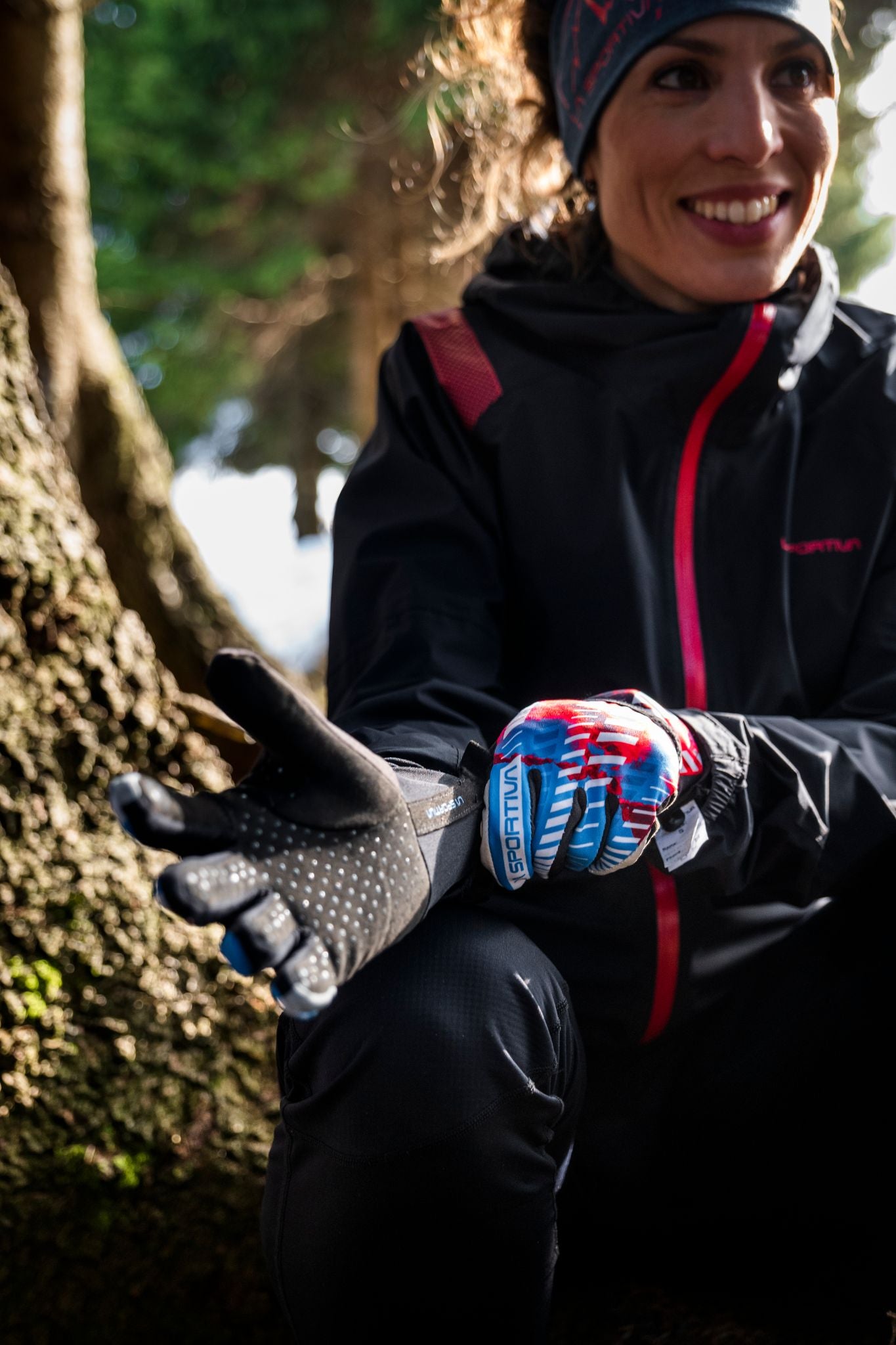 Trail Gloves W Malibu Blue/Hibiscus