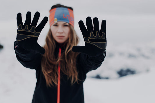 Stretch Gloves Black/Yellow