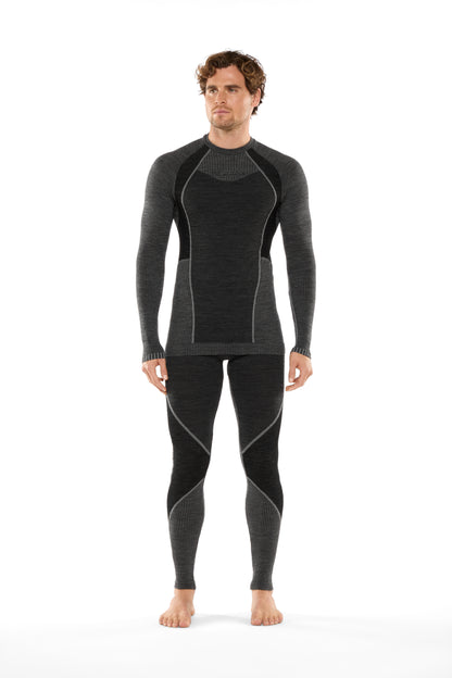 Wool70 Tech Longsleeve Man Carbon/Cloud