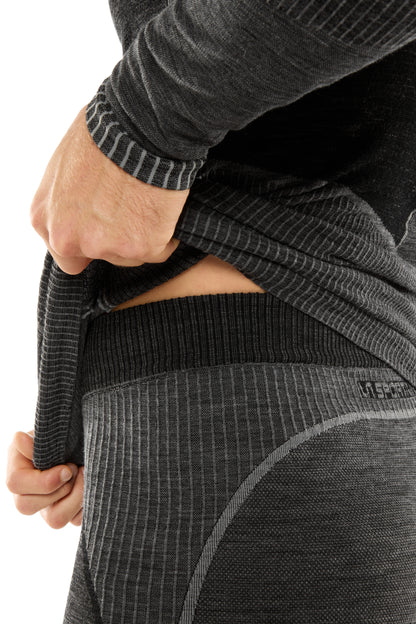 Wool70 Tech Longsleeve Man Carbon/Cloud