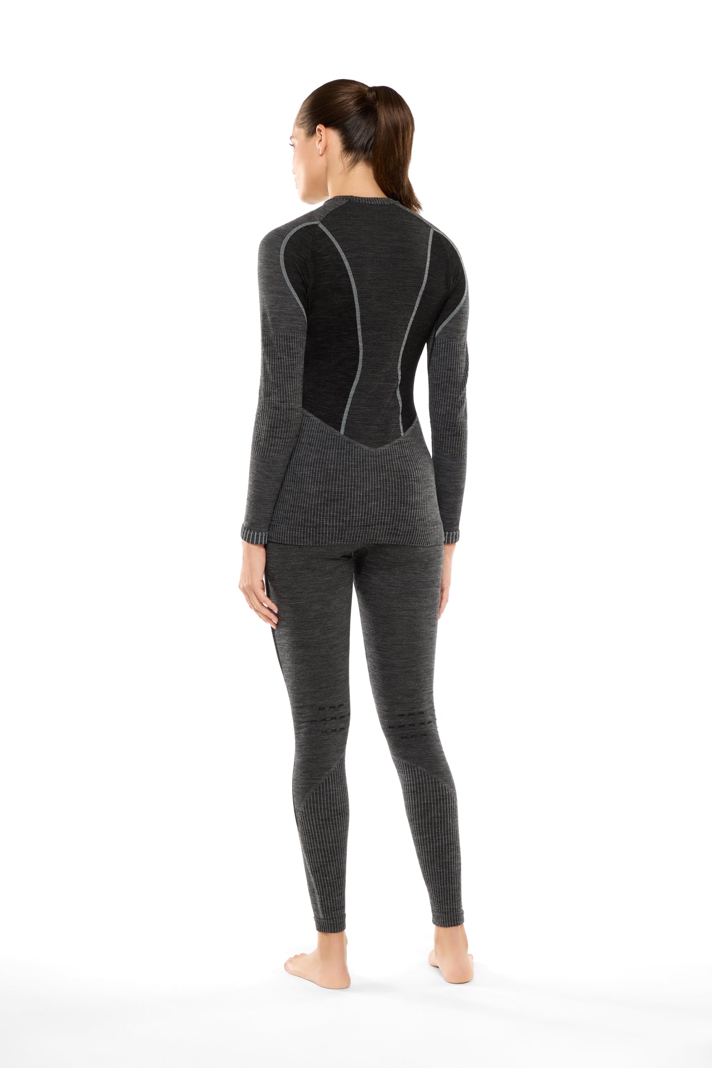 Wool70 Tech Longsleeve Woman Carbon/Cloud