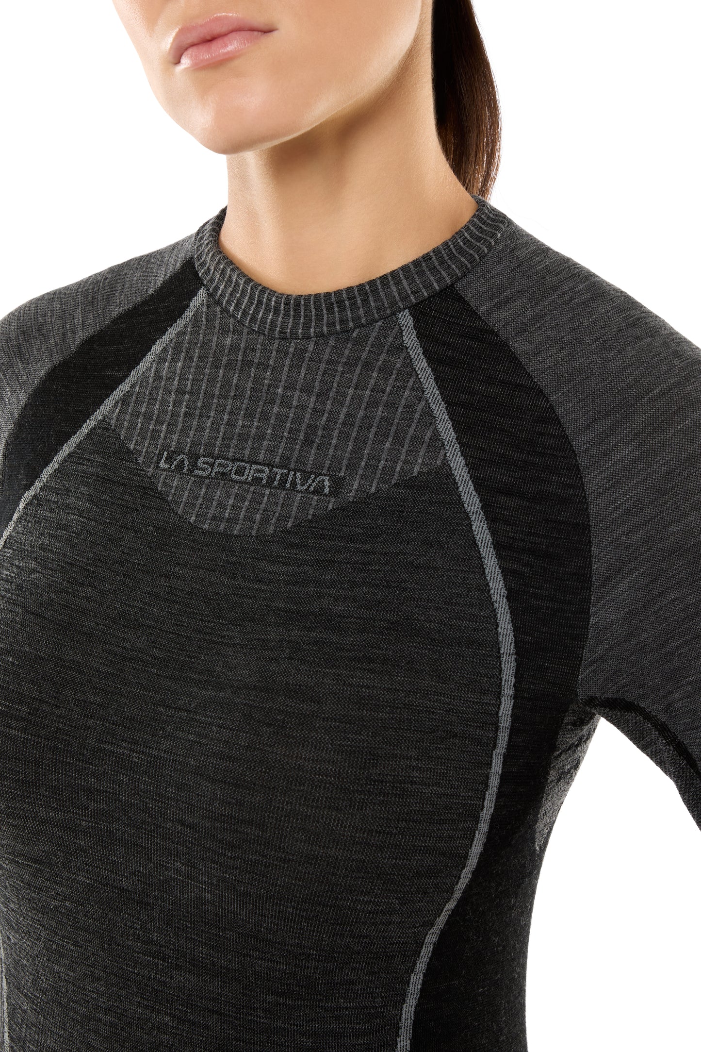 Wool70 Tech Longsleeve Woman Carbon/Cloud