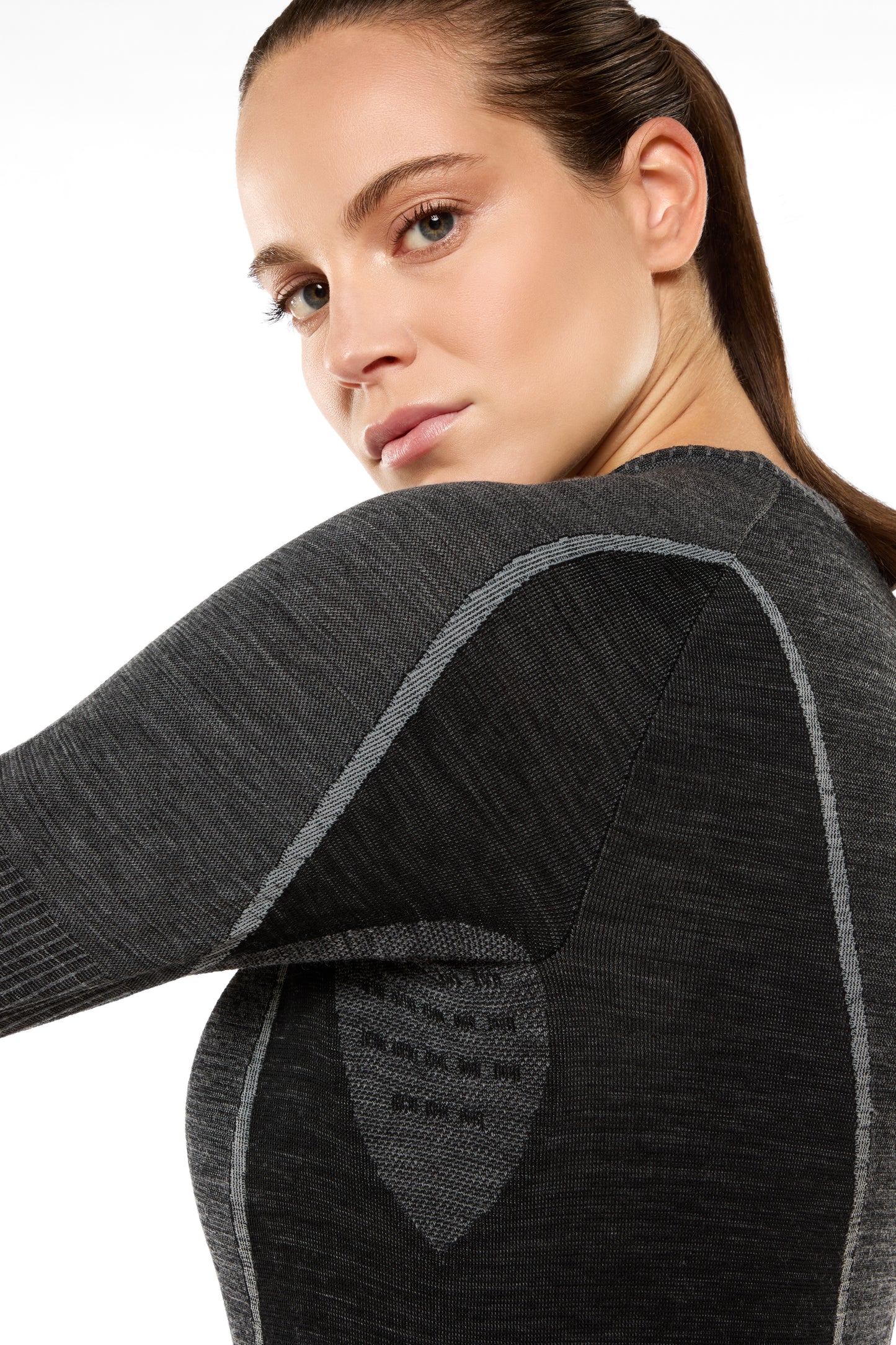Wool70 Tech Longsleeve Woman Carbon/Cloud