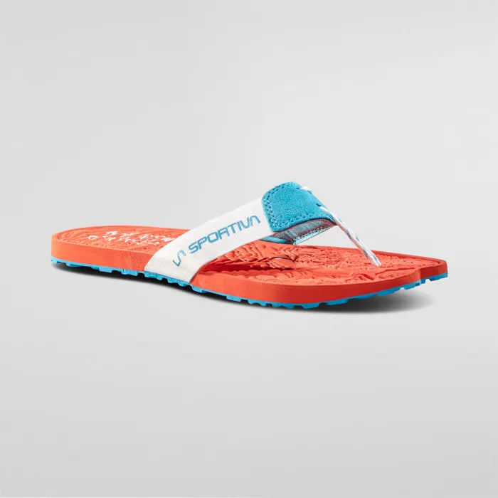 Jandal Woman Hibiscus/Malibu Blue