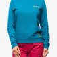 Climbing on the Moon Sweatshirt W Turchese/Giallo
