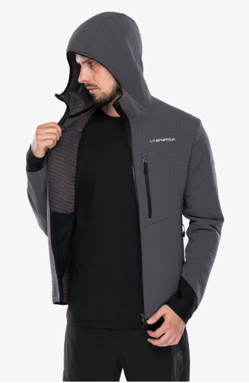 Bristen Thermal Hoody Man Onyx/Chalk