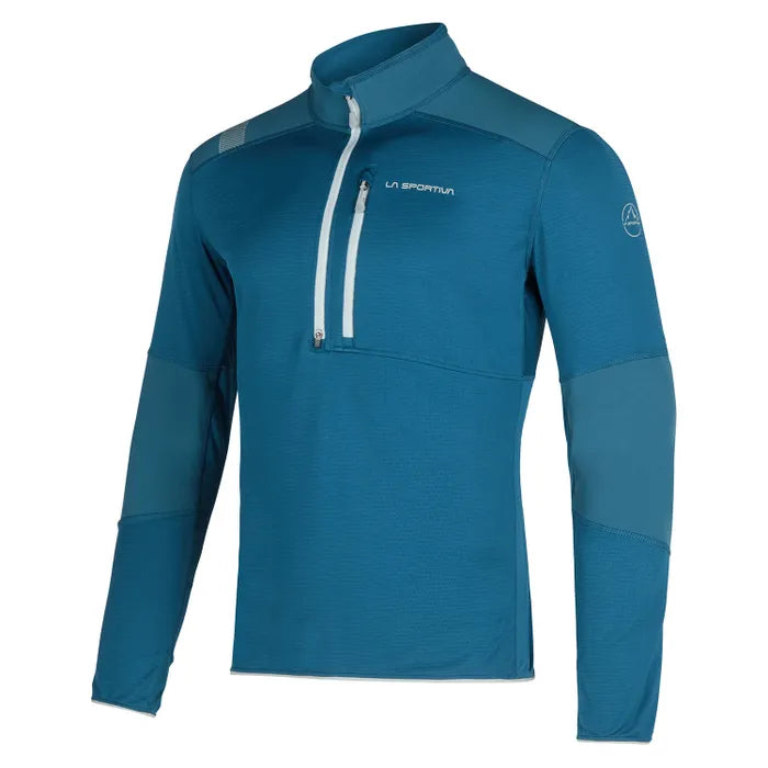 Bockmattli 2.0 Ls Tech Shirt Man Storm Blue