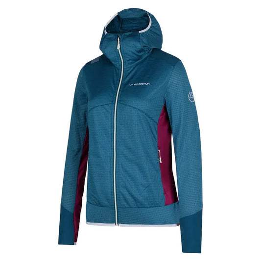 Aequilibrium Thermal Hoody Woman Storm Blue/Red Plum 