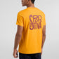 Back Logo T-Shirt Man Papaya