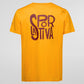 Back Logo T-Shirt Man Papaya