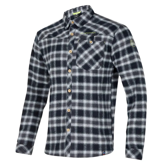 Rambler Flannel Shirt Man Black/Lime Punch