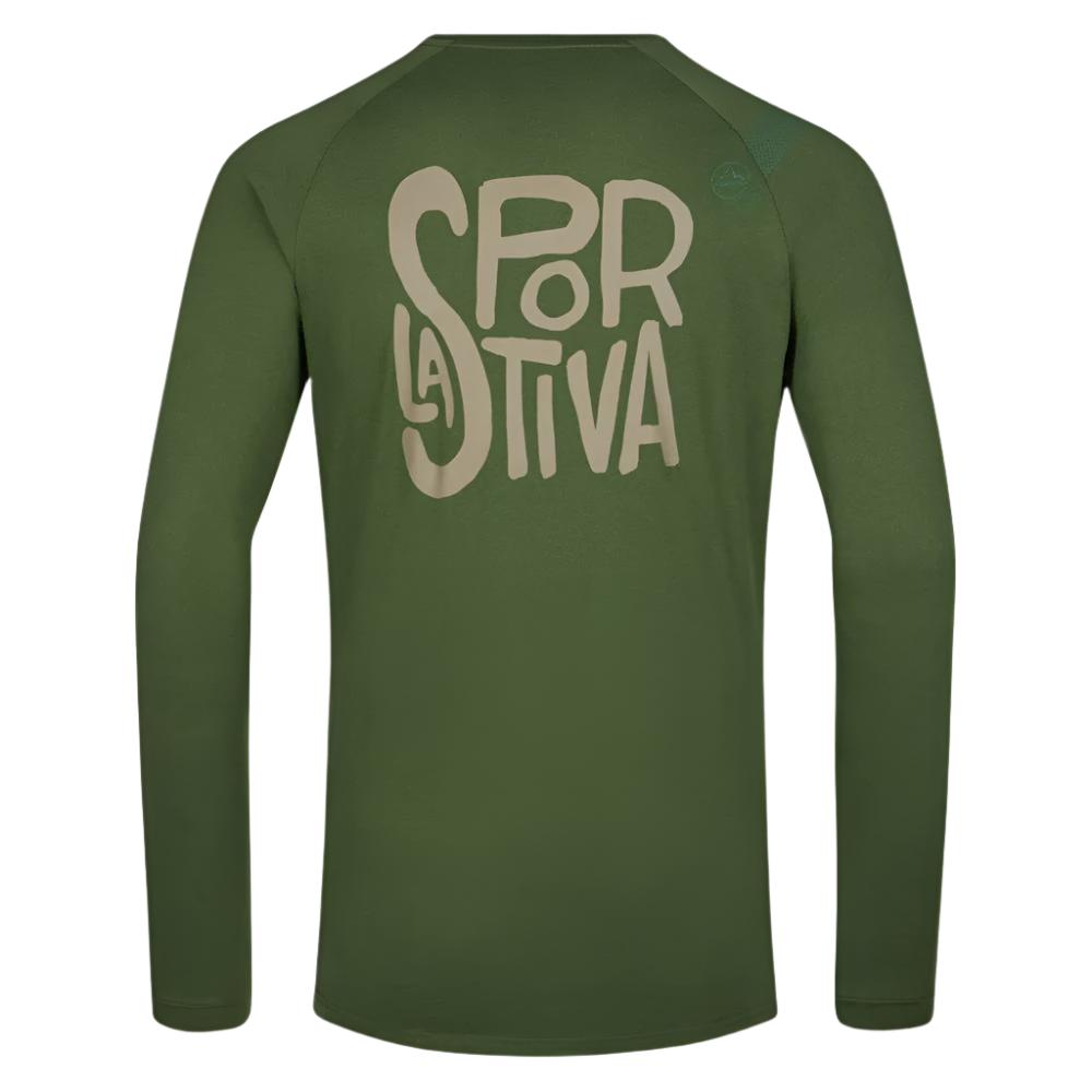 Back Logo Long Sleeve Man Forest
