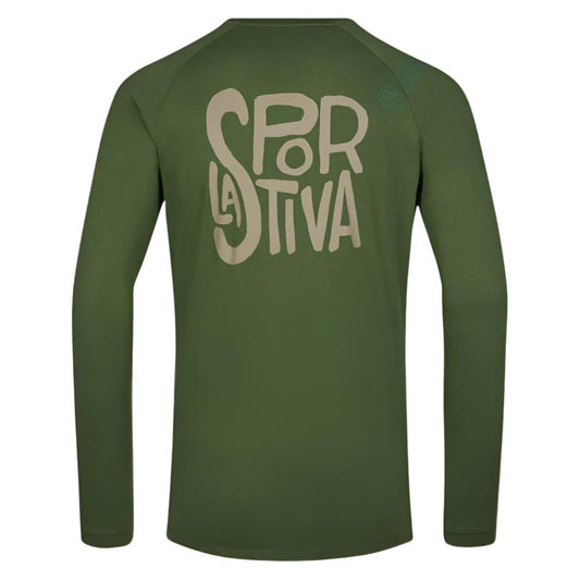 Back Logo Long Sleeve Man Forest