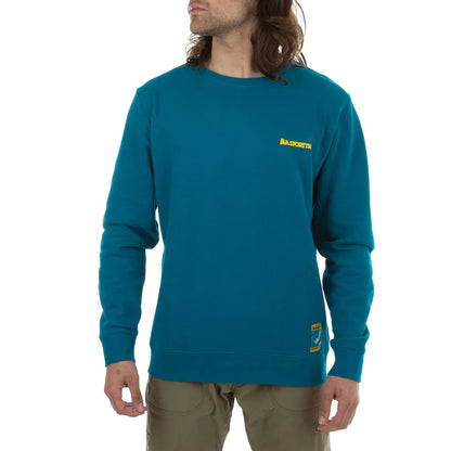 Climbing on the Moon Sweatshirt Man Turchese/Giallo