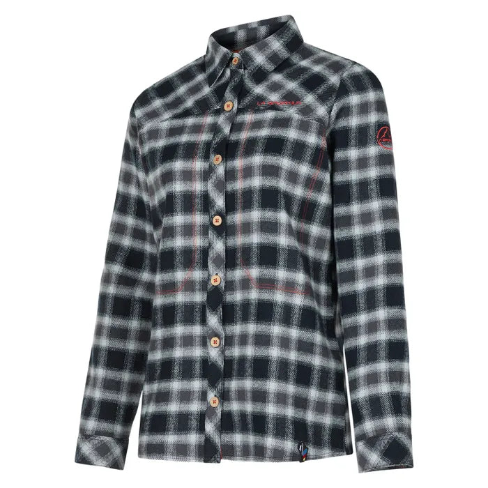 Rambler Flannel Shirt Woman Black/Cherry Tomato