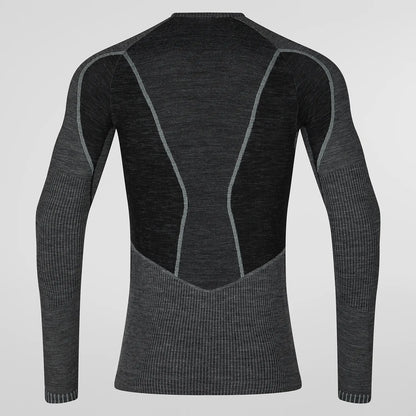 Wool70 Tech Longsleeve Man Carbon/Cloud