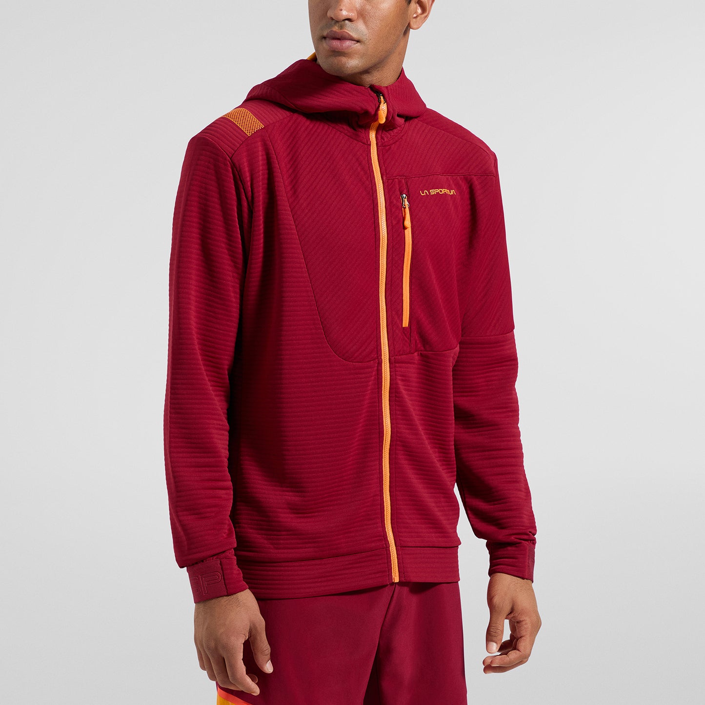 Mood Hoody Man Sangria/Papaya