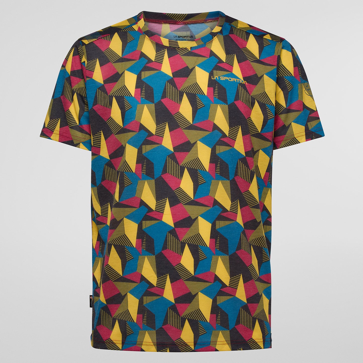 Dimension T-Shirt Man Cerise/Yellow