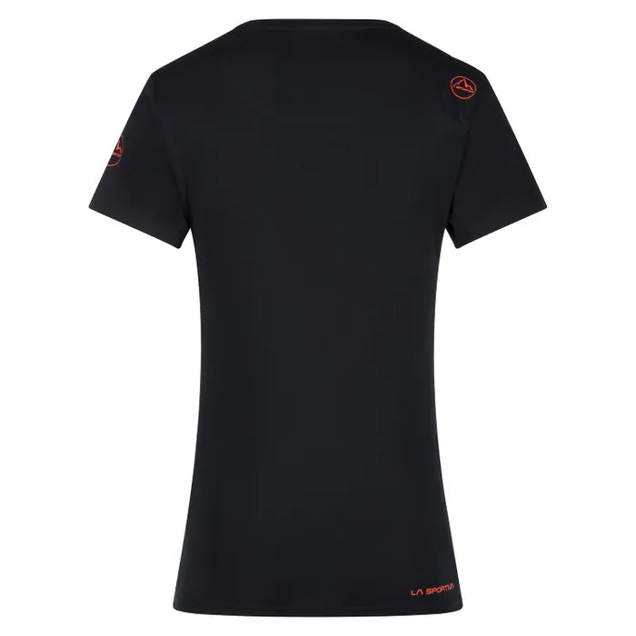 Peaks T-Shirt Woman Black/Cherry Tomato
