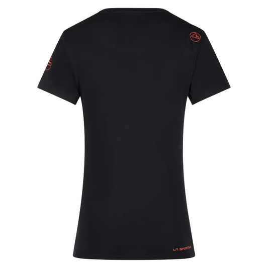 Peaks T-Shirt Woman Black/Cherry Tomato