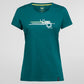 Stripe Cube T-Shirt Woman Everglade