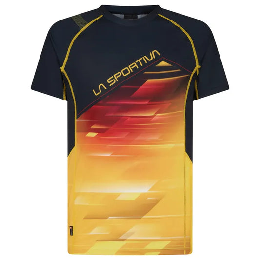 Wave T-Shirt M Black/Yellow