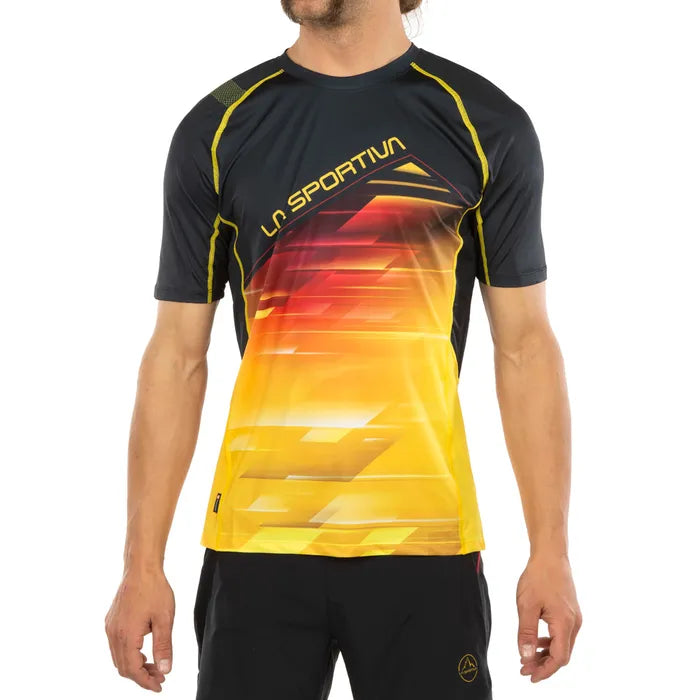Wave T-Shirt M Black/Yellow