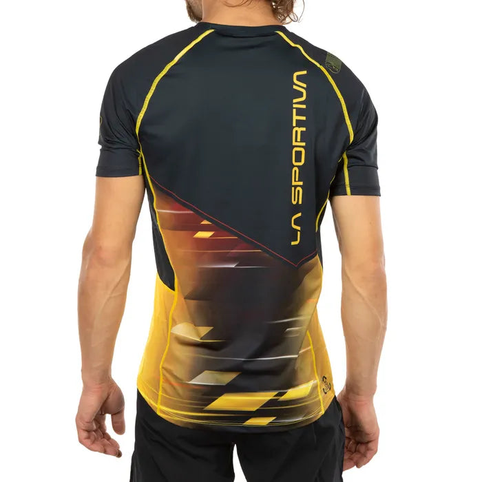 Wave T-Shirt M Black/Yellow