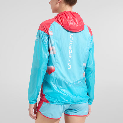 Briza Windbreaker Jkt W Hibiscus/Malibu Blue
