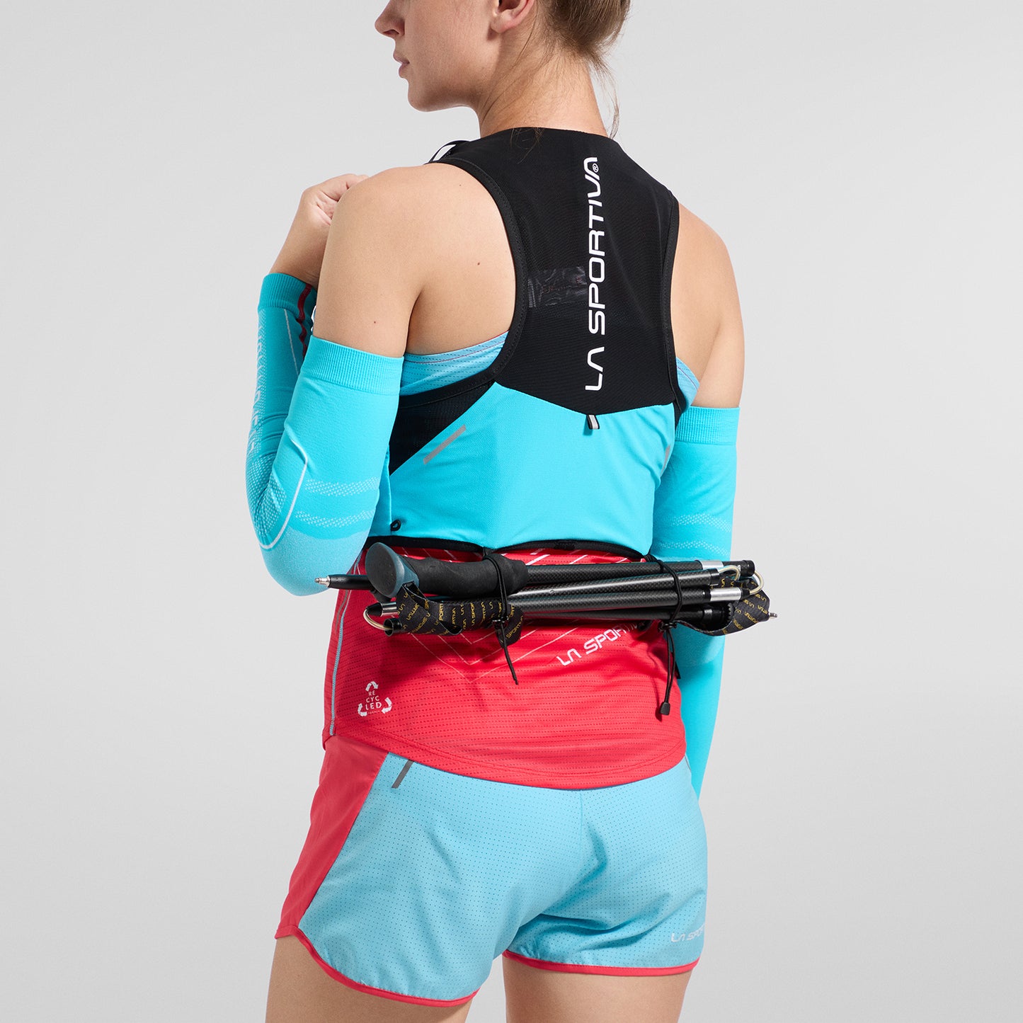 Slipstream Tank Woman Hibiscus/Malibu Blue
