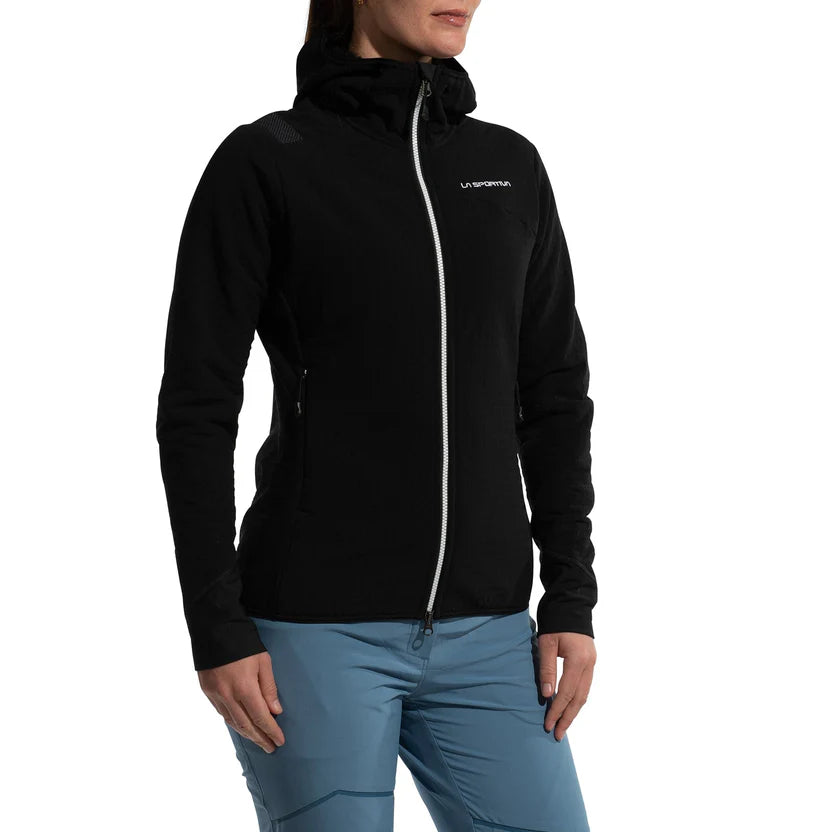 Bristen Thermal Hoody Woman Black/White