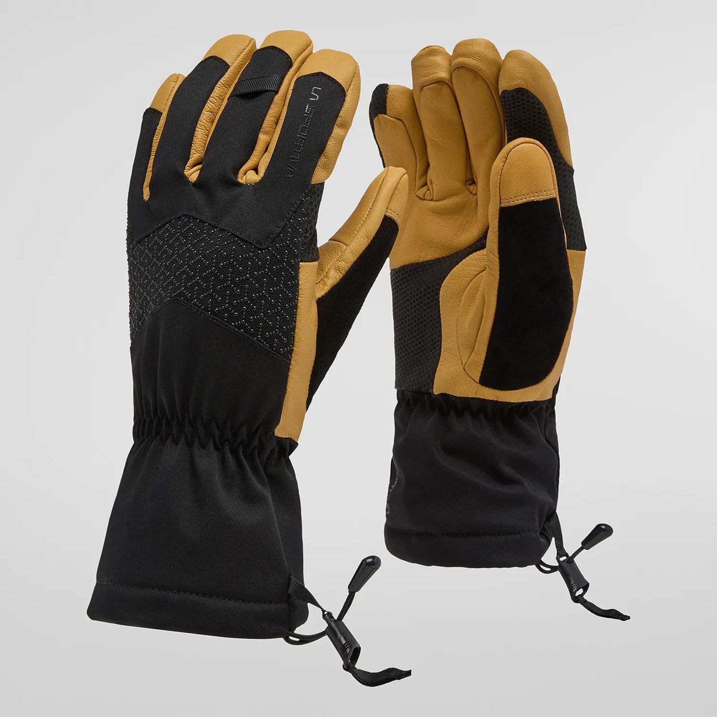 Alpine Guide Leather Gloves Black/Cedar