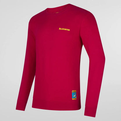 Climbing on the Moon Sweatshirt Man Fucsia/Giallo