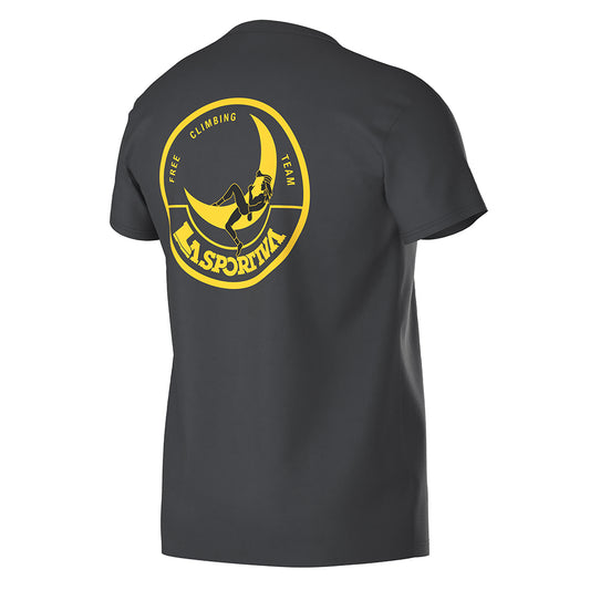 Climbing on the Moon T-Shirt M Carbon/Giallo