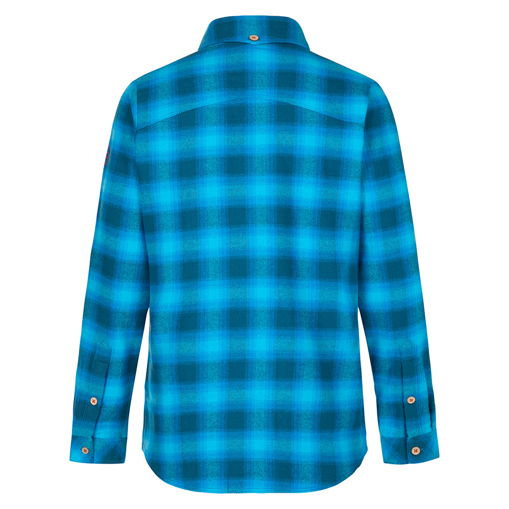 Rambler Flannel Shirt Woman Storm Blue/Cherry Tomato