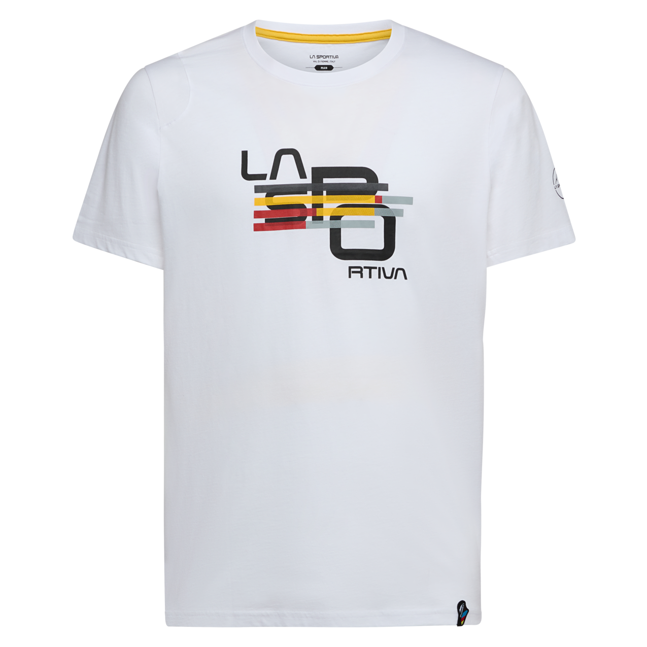 Stripe Cube T-Shirt M White